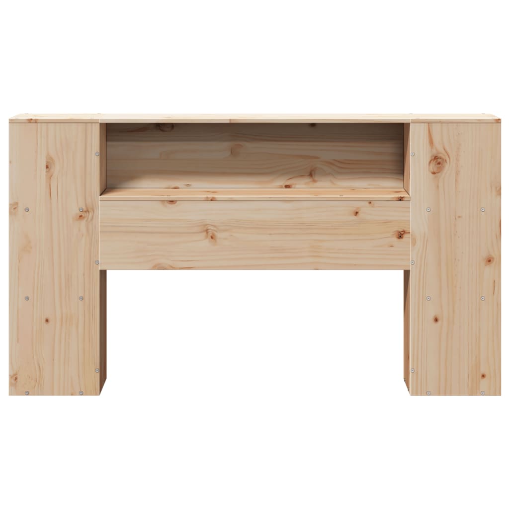 vidaXL Headboard with Storage 135 cm Solid Wood Pine
