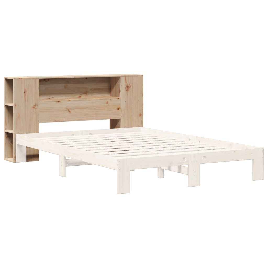 vidaXL Headboard with Storage 135 cm Solid Wood Pine