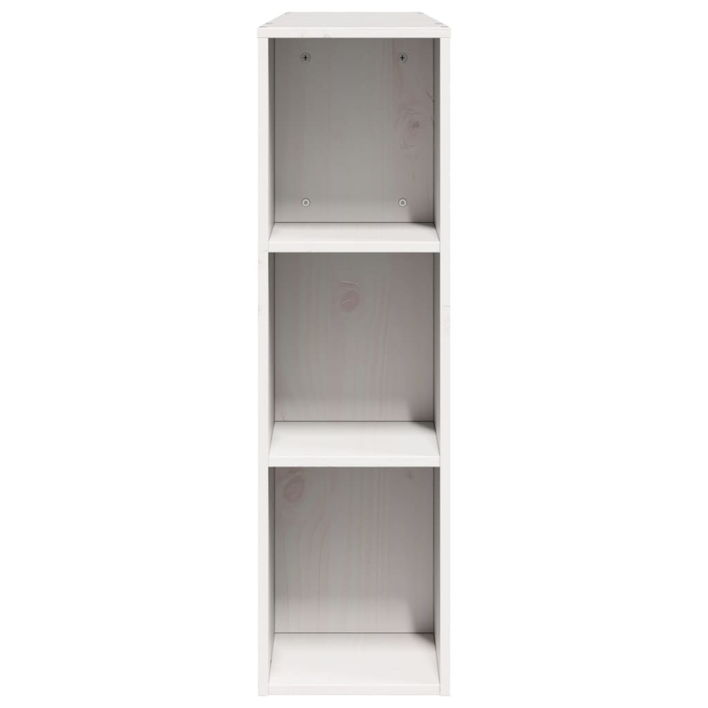 vidaXL Headboard with Storage White 135 cm Solid Wood Pine