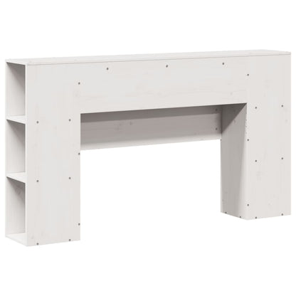 vidaXL Headboard with Storage White 135 cm Solid Wood Pine