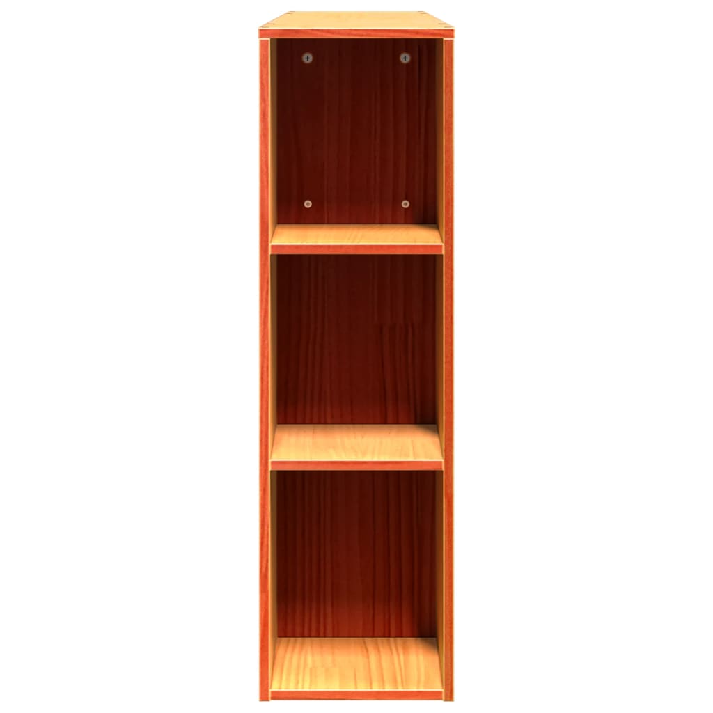 vidaXL Headboard with Storage Wax Brown 135 cm Solid Wood Pine