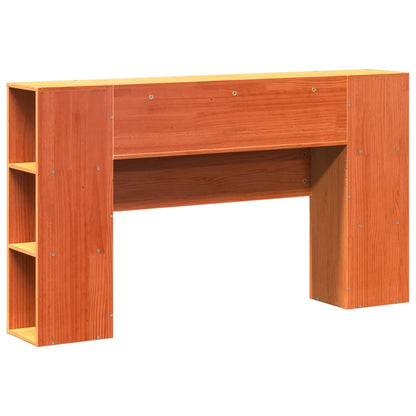 vidaXL Headboard with Storage Wax Brown 135 cm Solid Wood Pine
