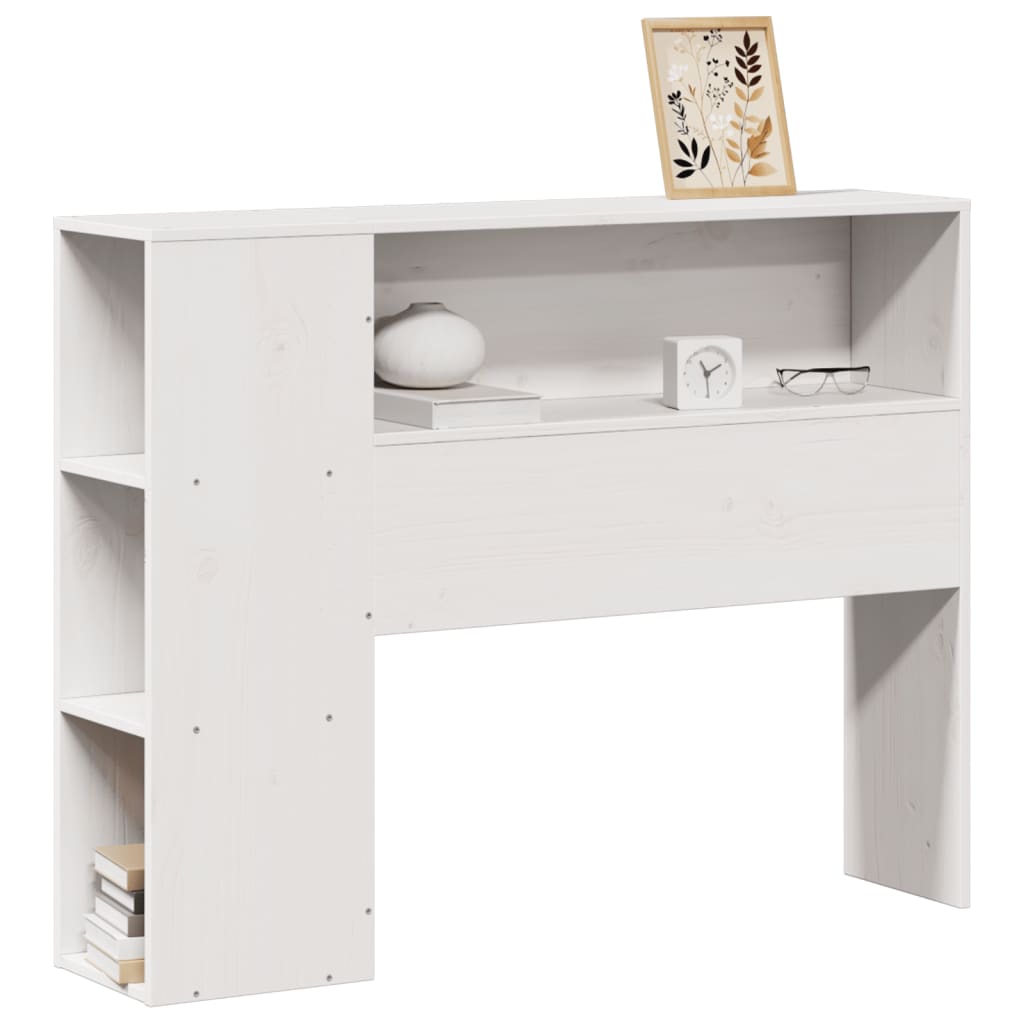 vidaXL Headboard with Storage White 75 cm Solid Wood Pine