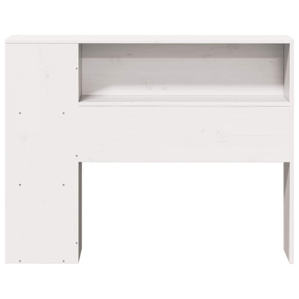 vidaXL Headboard with Storage White 75 cm Solid Wood Pine