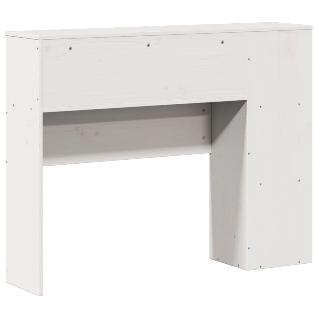 vidaXL Headboard with Storage White 75 cm Solid Wood Pine