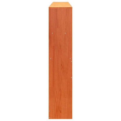 vidaXL Headboard with Storage Wax Brown 200 cm Solid Wood Pine