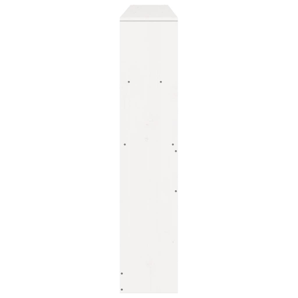 vidaXL Headboard with Storage White 180 cm Solid Wood Pine