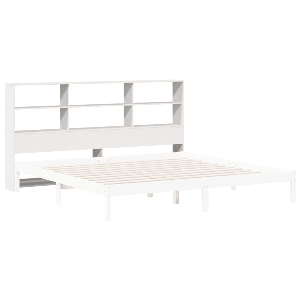 vidaXL Headboard with Storage White 180 cm Solid Wood Pine