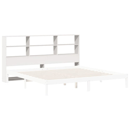 vidaXL Headboard with Storage White 180 cm Solid Wood Pine