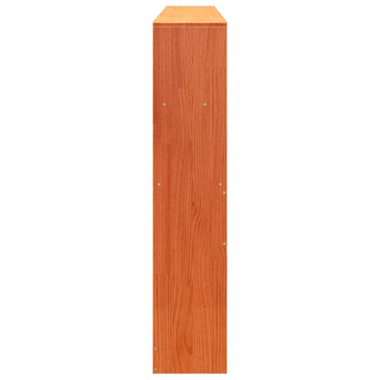 vidaXL Headboard with Storage Wax Brown 180 cm Solid Wood Pine
