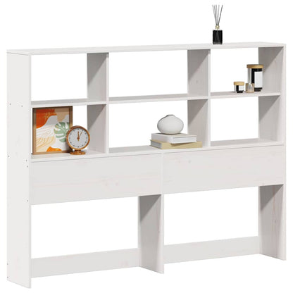 vidaXL Headboard with Storage White 160 cm Solid Wood Pine