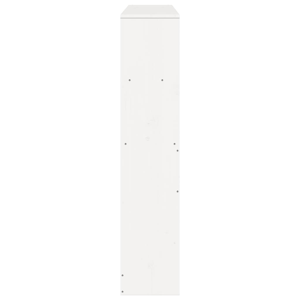 vidaXL Headboard with Storage White 160 cm Solid Wood Pine