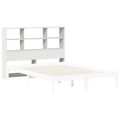 vidaXL Headboard with Storage White 160 cm Solid Wood Pine