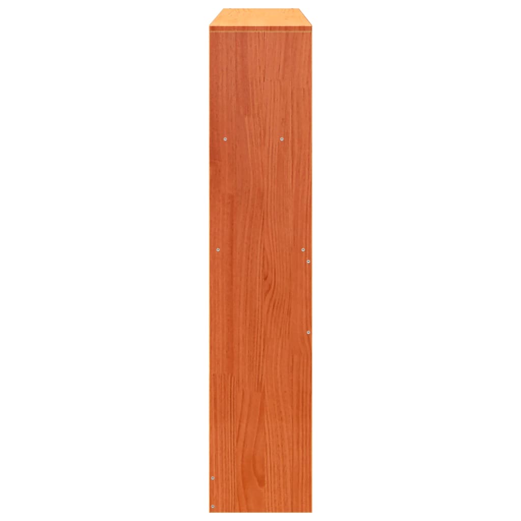 vidaXL Headboard with Storage Wax Brown 150 cm Solid Wood Pine