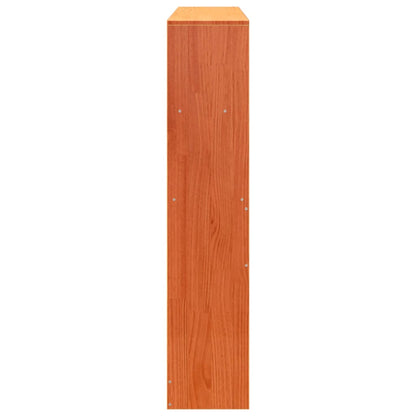vidaXL Headboard with Storage Wax Brown 150 cm Solid Wood Pine
