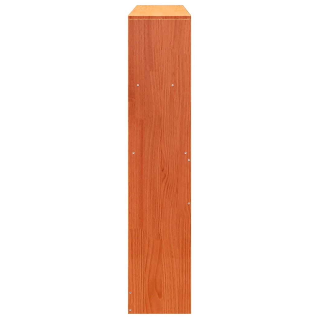 vidaXL Headboard with Storage Wax Brown 140 cm Solid Wood Pine