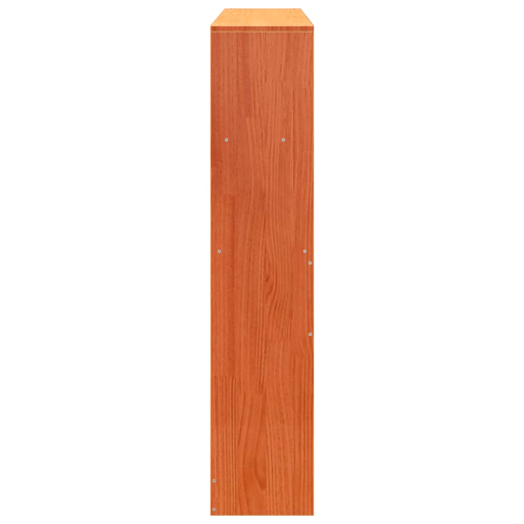 vidaXL Headboard with Storage Wax Brown 135 cm Solid Wood Pine