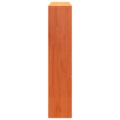 vidaXL Headboard with Storage Wax Brown 120 cm Solid Wood Pine