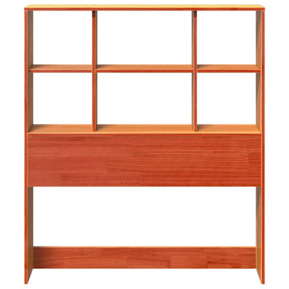 vidaXL Headboard with Storage Wax Brown 100 cm Solid Wood Pine