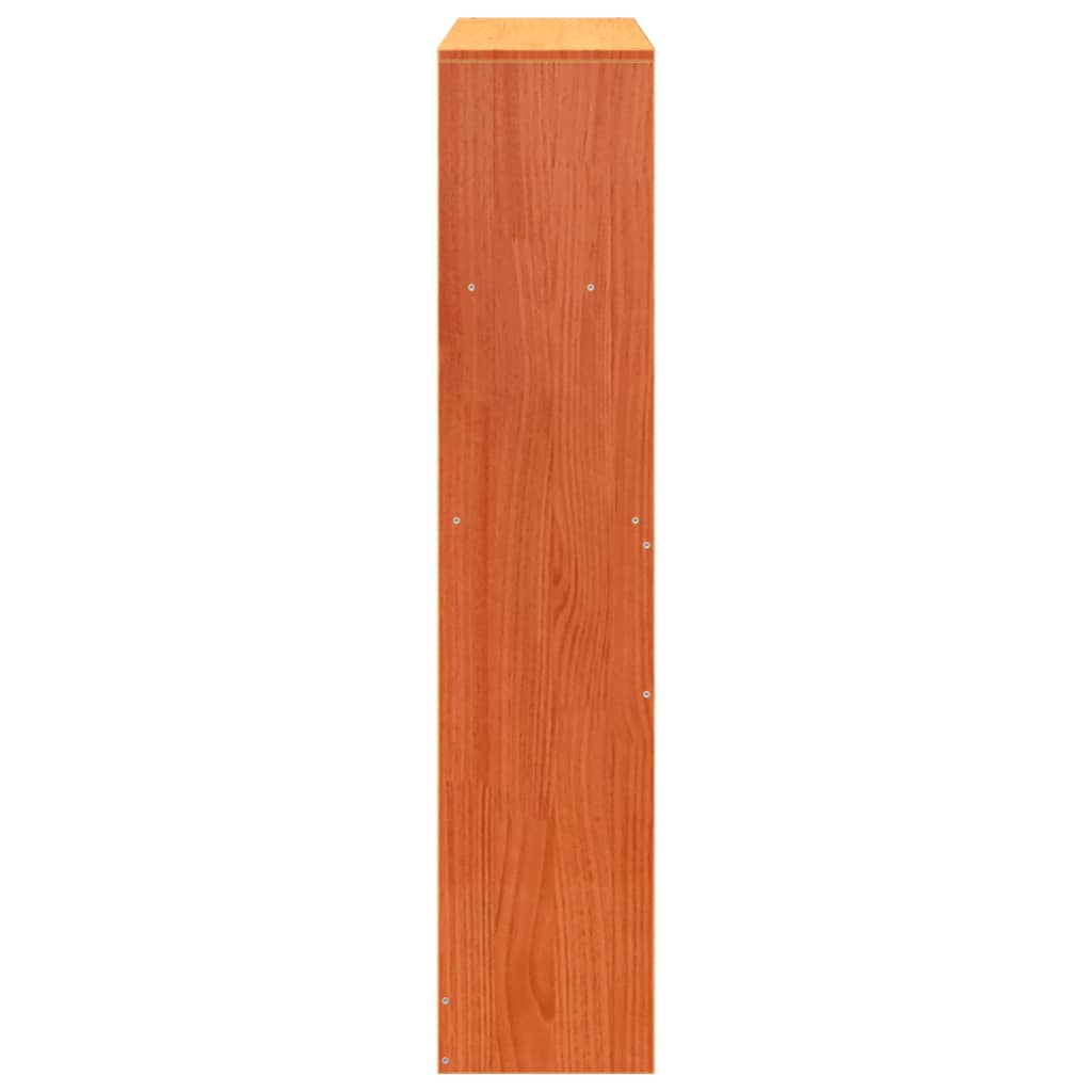 vidaXL Headboard with Storage Wax Brown 100 cm Solid Wood Pine