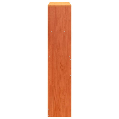 vidaXL Headboard with Storage Wax Brown 100 cm Solid Wood Pine