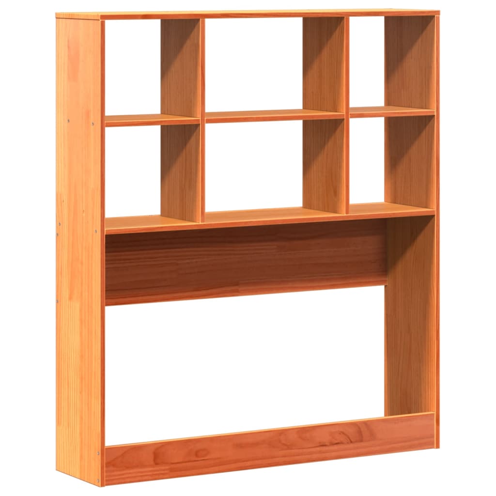 vidaXL Headboard with Storage Wax Brown 100 cm Solid Wood Pine