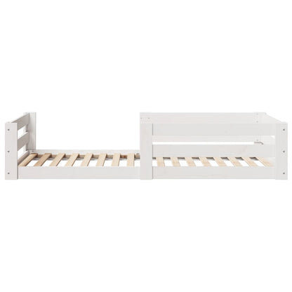 vidaXL Bed Frame without Mattress White 80x200 cm Solid Wood Pine