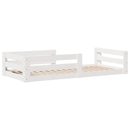 vidaXL Bed Frame without Mattress White 80x200 cm Solid Wood Pine