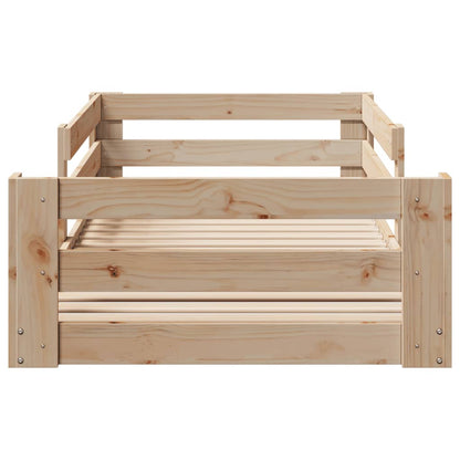 vidaXL Bed Frame without Mattress 90x200 cm Solid Wood Pine