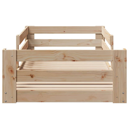 vidaXL Bed Frame without Mattress 100x200 cm Solid Wood Pine