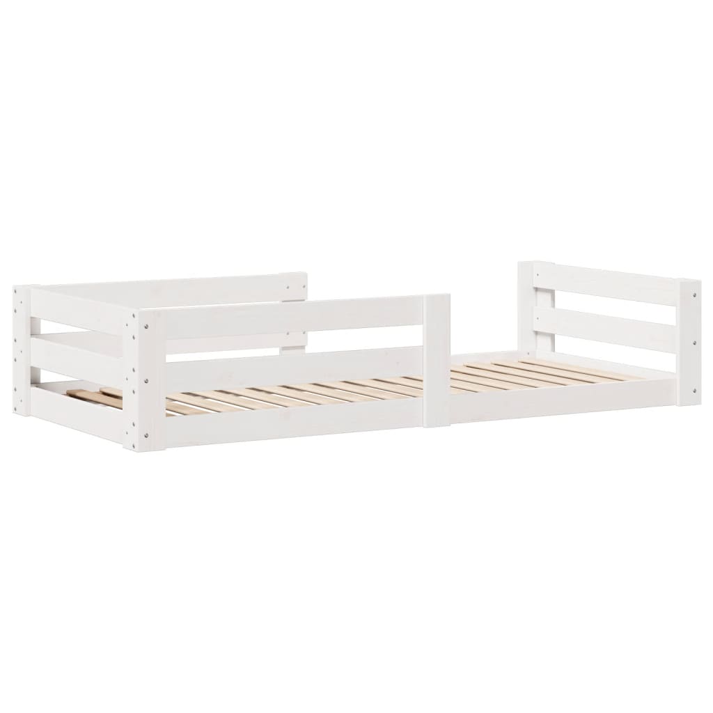 vidaXL Bed Frame without Mattress White 80x160 cm Solid Wood Pine