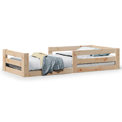 vidaXL Bed Frame without Mattress 90x190 cm Single Solid Wood Pine