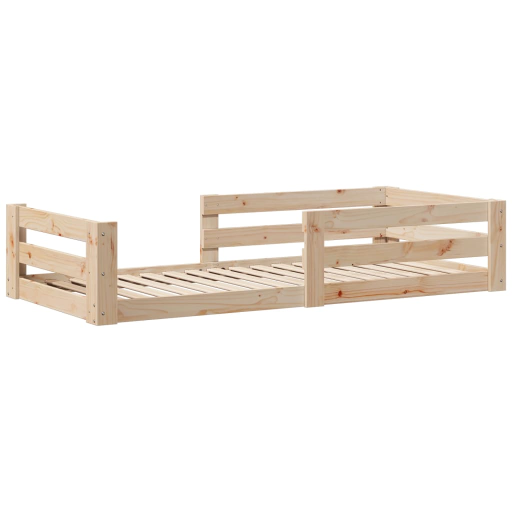 vidaXL Bed Frame without Mattress 90x190 cm Single Solid Wood Pine