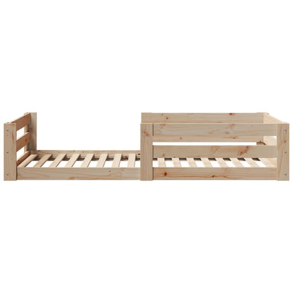 vidaXL Bed Frame without Mattress 90x190 cm Single Solid Wood Pine