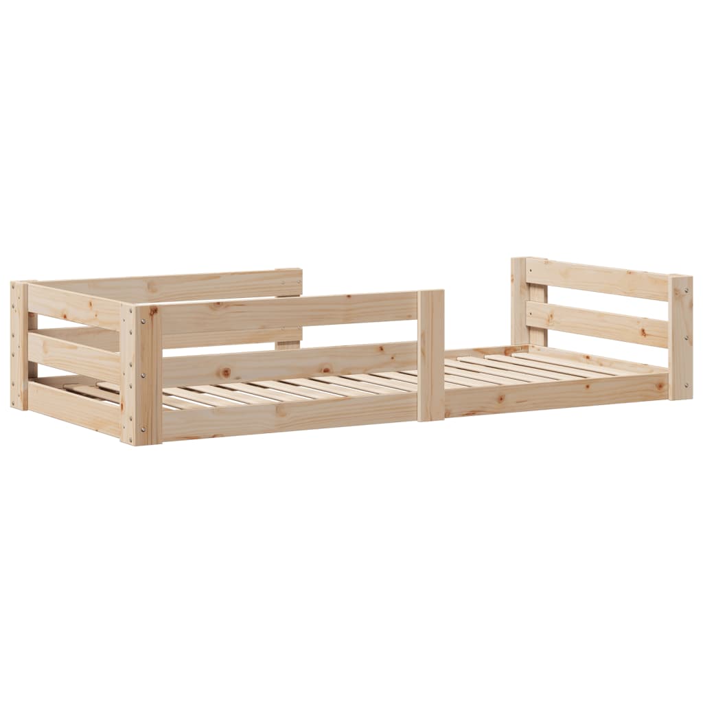 vidaXL Bed Frame without Mattress 90x190 cm Single Solid Wood Pine