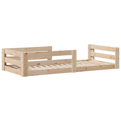 vidaXL Bed Frame without Mattress 90x190 cm Single Solid Wood Pine