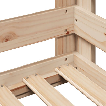 vidaXL Bed Frame without Mattress 90x190 cm Single Solid Wood Pine