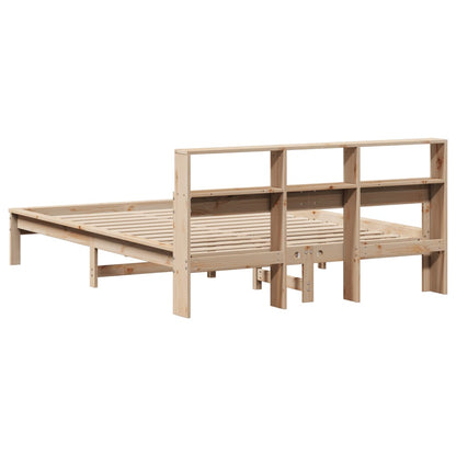 vidaXL Bookcase Bed without Mattress 120x200 cm Solid Wood Pine