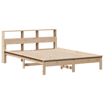 vidaXL Bookcase Bed without Mattress 120x190 cm Small Double Solid Wood Pine