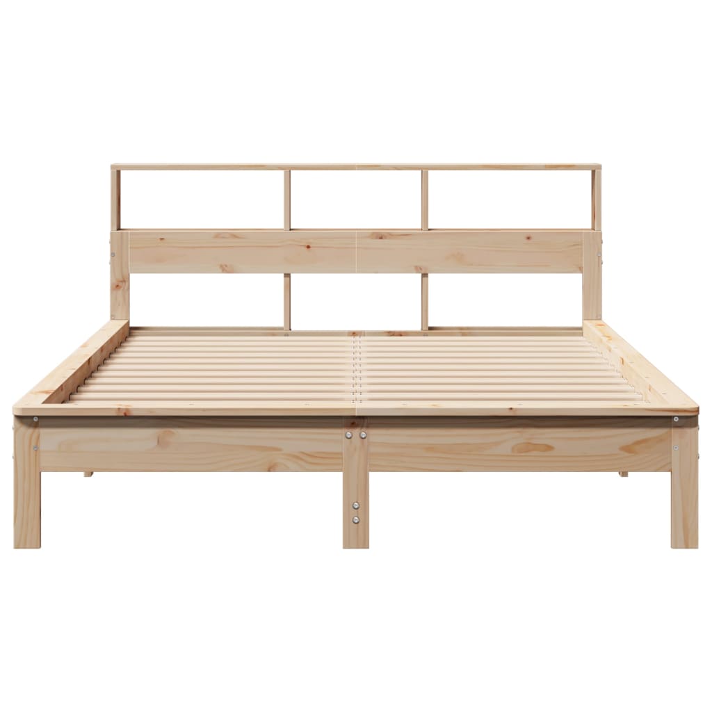 vidaXL Bookcase Bed without Mattress 120x190 cm Small Double Solid Wood Pine