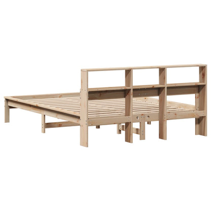 vidaXL Bookcase Bed without Mattress 120x190 cm Small Double Solid Wood Pine