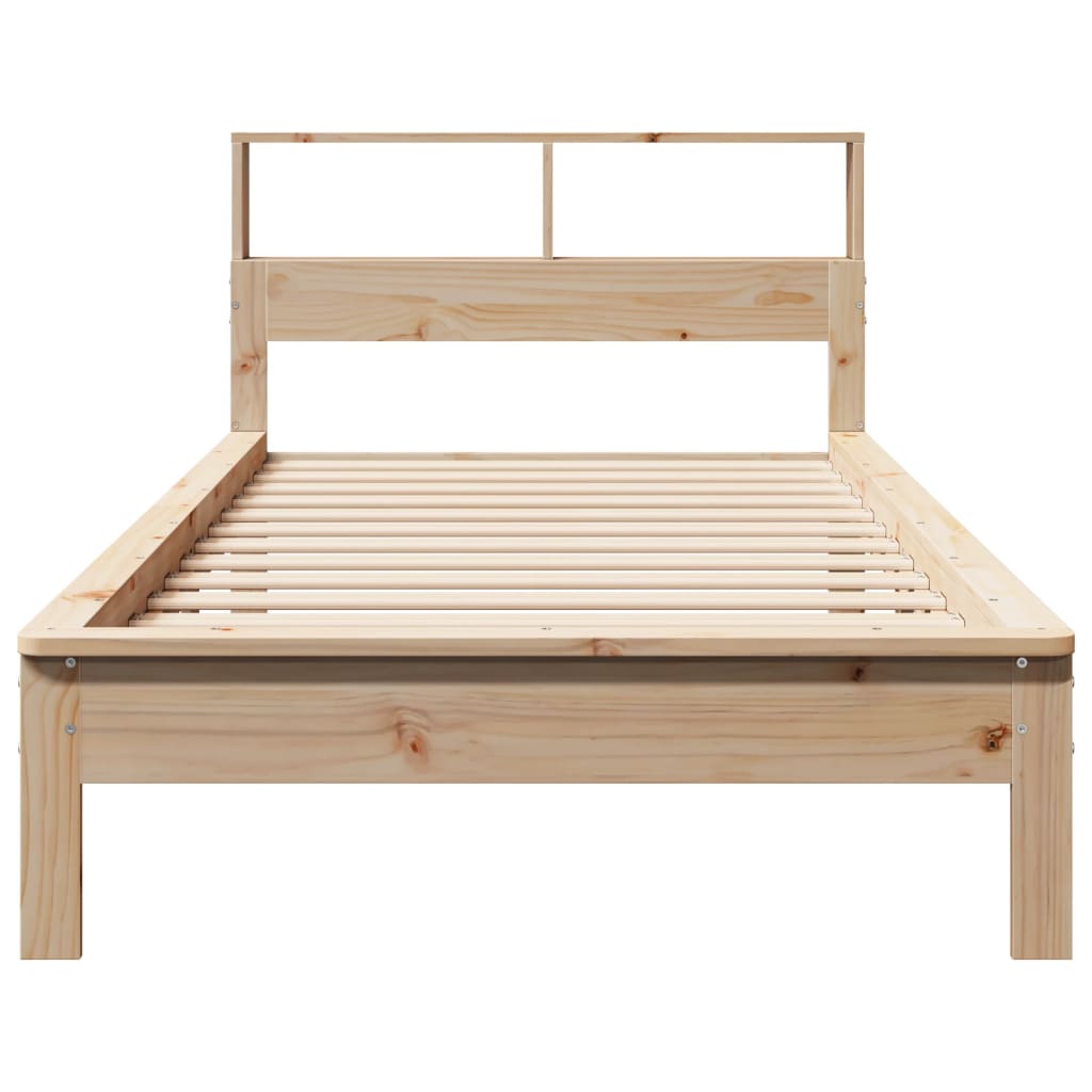 vidaXL Bookcase Bed without Mattress 90x190 cm Single Solid Wood Pine