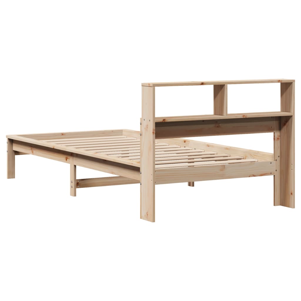 vidaXL Bookcase Bed without Mattress 90x190 cm Single Solid Wood Pine