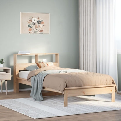 vidaXL Bookcase Bed without Mattress 90x190 cm Single Solid Wood Pine