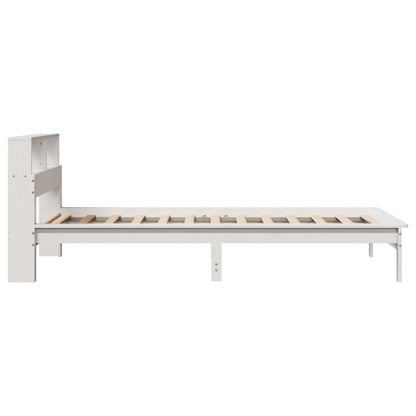 vidaXL Bookcase Bed without Mattress White 90x190 cm Single Solid Wood Pine