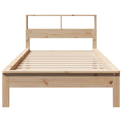 vidaXL Bookcase Bed without Mattress 75x190 cm Small Single Solid Wood Pine
