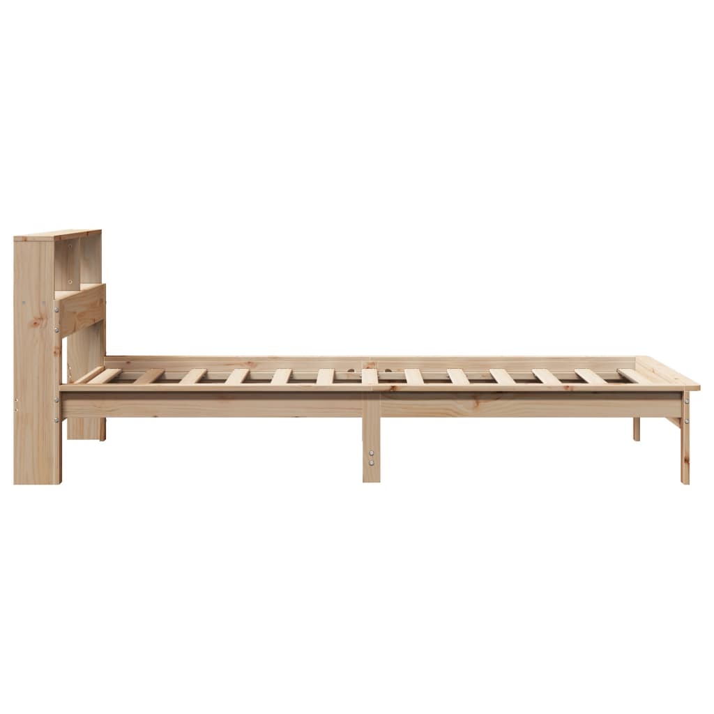 vidaXL Bookcase Bed without Mattress 75x190 cm Small Single Solid Wood Pine