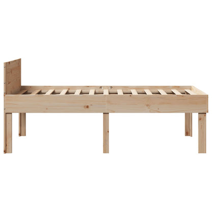 vidaXL Bed Frame without Mattress 90x190 cm Single Solid Wood Pine