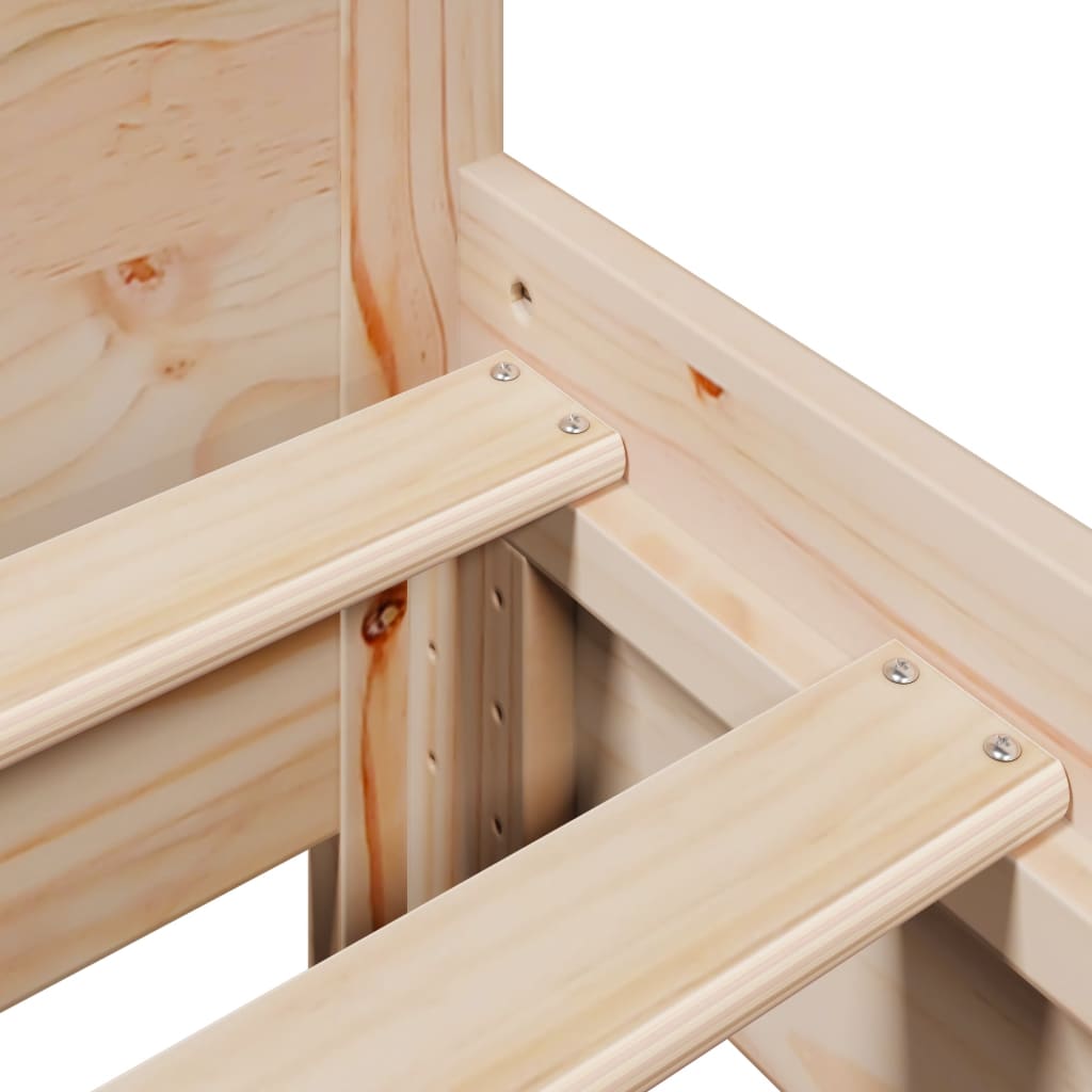 vidaXL Bed Frame without Mattress 90x190 cm Single Solid Wood Pine