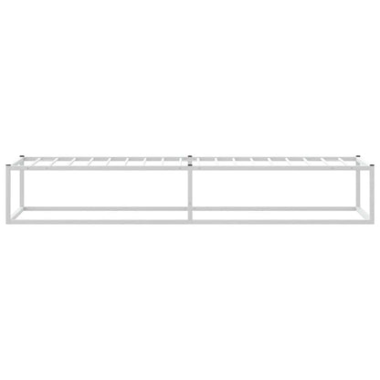 vidaXL Bed Frame without Mattress White 90x200 cm Metal
